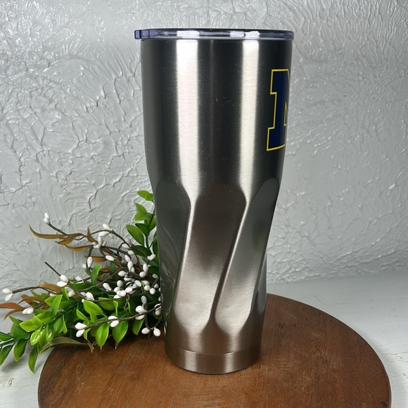 University of Michigan Stainless Steel 24oz Tumbler M logo Slide Close Lid NEW - Picture 4 of 14
